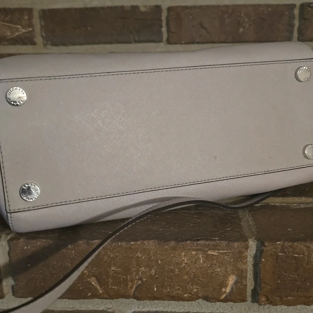Michael Kors Ciara Medium Saffiano Leather‎ Satchel Gray
